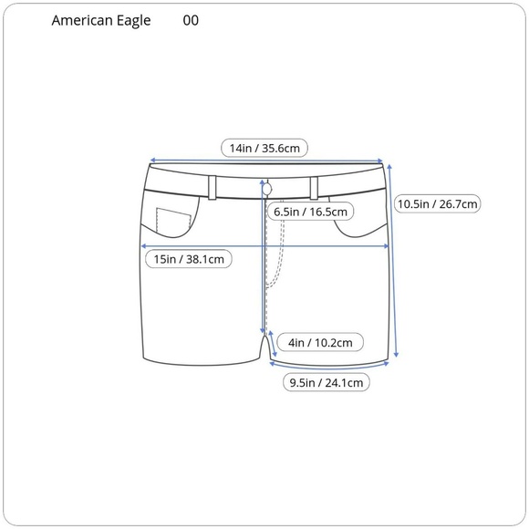 American Eagle Outfitters Denim Stretch Shorts 00 - Picture 7 of 7
